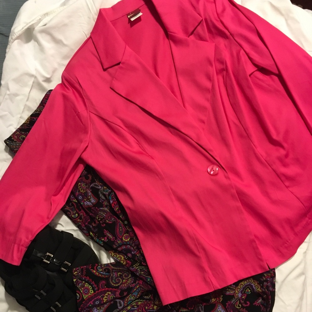 Fuschia Blazer Sz L